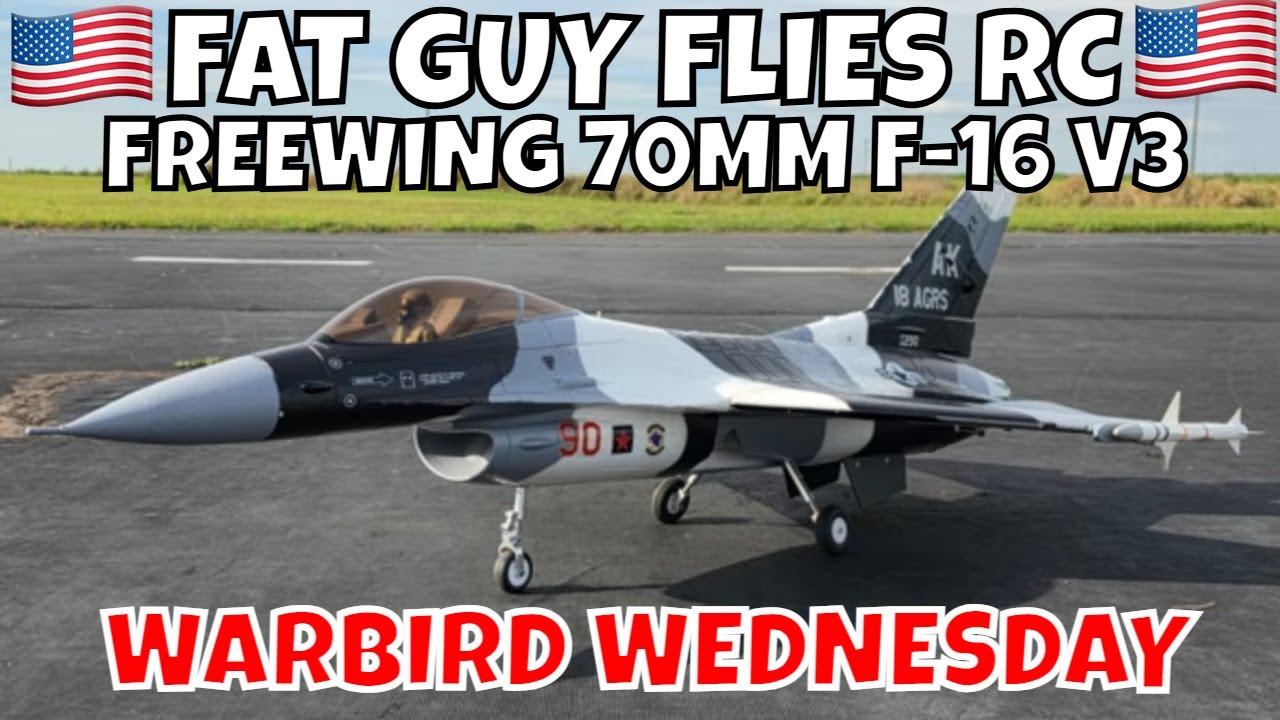WARBIRD WEDNESDAY FREEWING F-16 70MM V3 by FGFRC #aviation #rcjets
