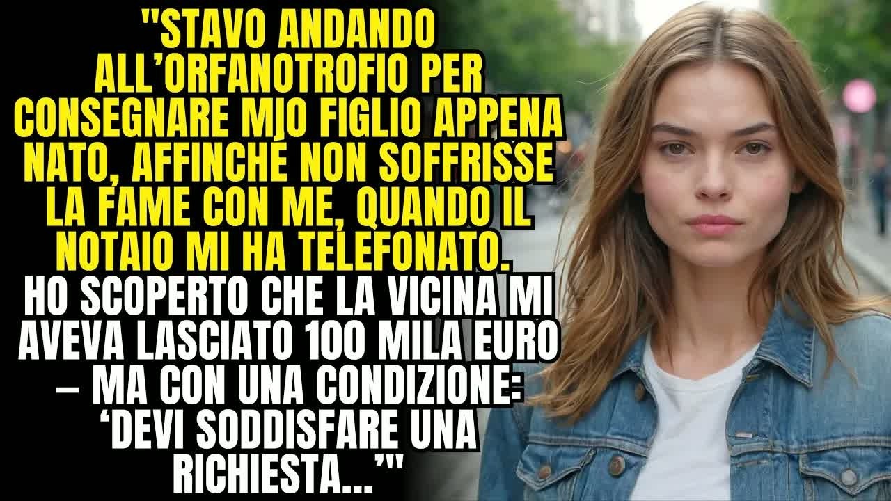 Andavo all’orfanotrofio per lasciare mio neonato, così non morisse di fame con me, quando