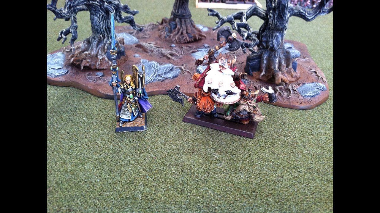 09 High Elves vs New Dwarfs 2500 pts - YouTube