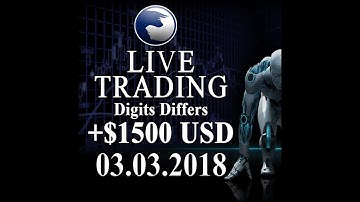 [REAL ACCOUNT] Automated Trading Binary.com Volatility (Digits Differs) +$1500 USD (03.03.2018)