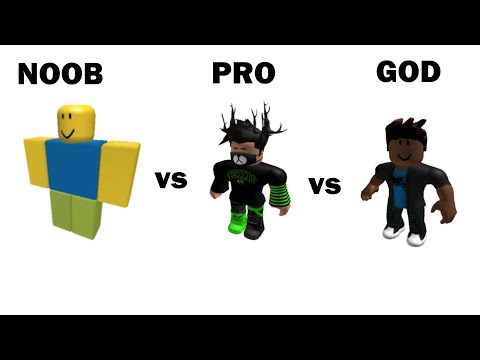 Noob Vs Pro Vs GOD(ROBLOX SKYWARS)