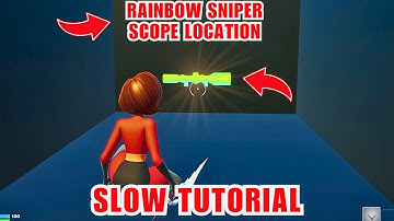 1V1 WITH EVERY GUN🔴🌈RAINBOW SNIPER🌈🧩ALL 4 MISSING PARTS LOCATION🧩 SCOPE
