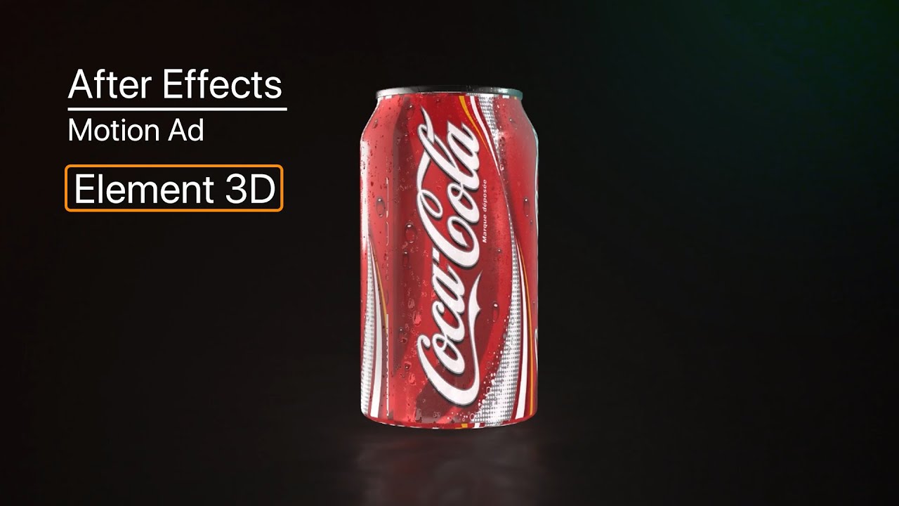 3D Advertisement of Coco-Cola (Soft Drink) in After Effects - YouTube