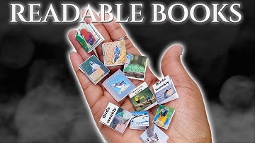 How To Make Easy DIY Miniature Readable Books For Beginners