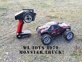 WL Toys A979 1/18 scale 4x4 Monster truck! Unboxing and driving!