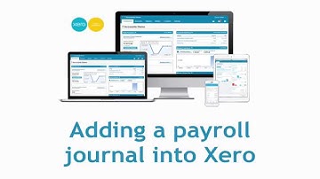 Adding a payroll journal to Xero accounting software