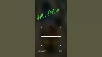 #AA Stylish star Allu Arjun  screen lock pattern ⚡💥⚡✨🌟