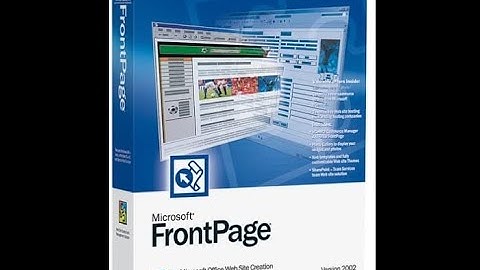 Just for fun! Creating a website in Microsoft Frontpage 2002 and then hosting it in Linux!