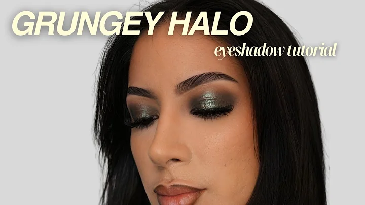 grunge halo eyeshadow tutorial - new Give Me Glow Cosmetics "Down to Earth" eyeshadow palette