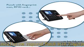 Acroprint BioTouch Self-Contained Automatic Biometric Fingerprint/Proximity Time Clock (No Monthly