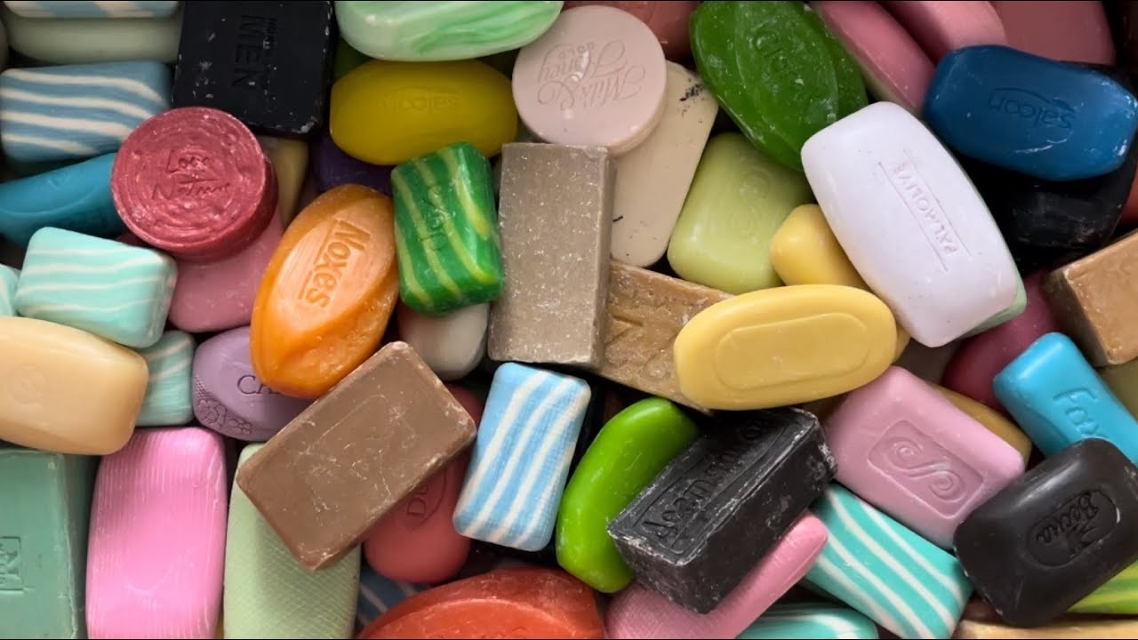 ASSORTED soap  Cutting soap no talking   АСМР Резка мыла   Entspannendes ASMR zum Einschlafen az