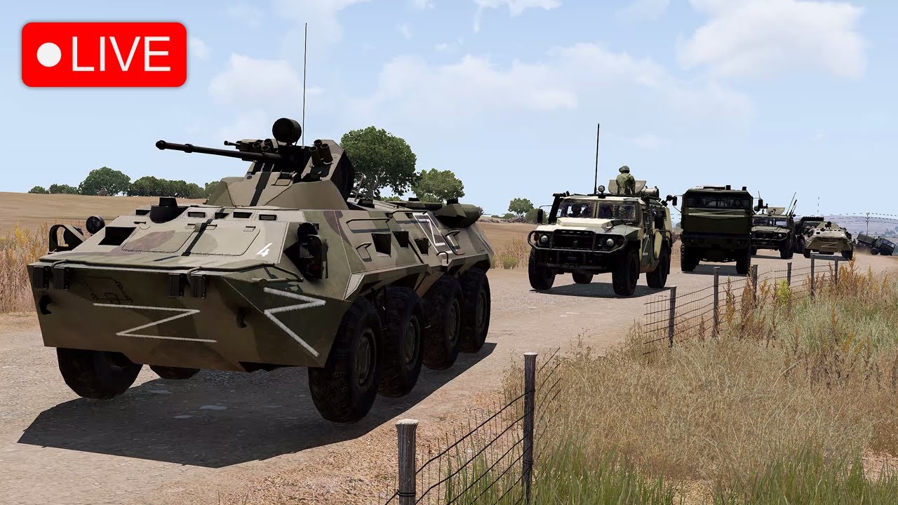 RUSSIA'S Biggest Loss! Ukraine's Artillery pick off Russian military vehicles - Arma 3