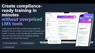 TrainMeUK Course Builder with AI drafter in action