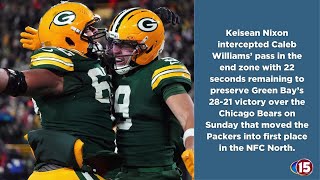 Keisean Nixons Game-Sealing Int Helps Packers Beat Bears 28-21 To Take Over Nfc North Lead