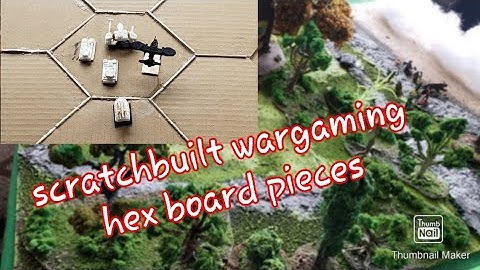 scratchbuilt wargaming hex board pieces
