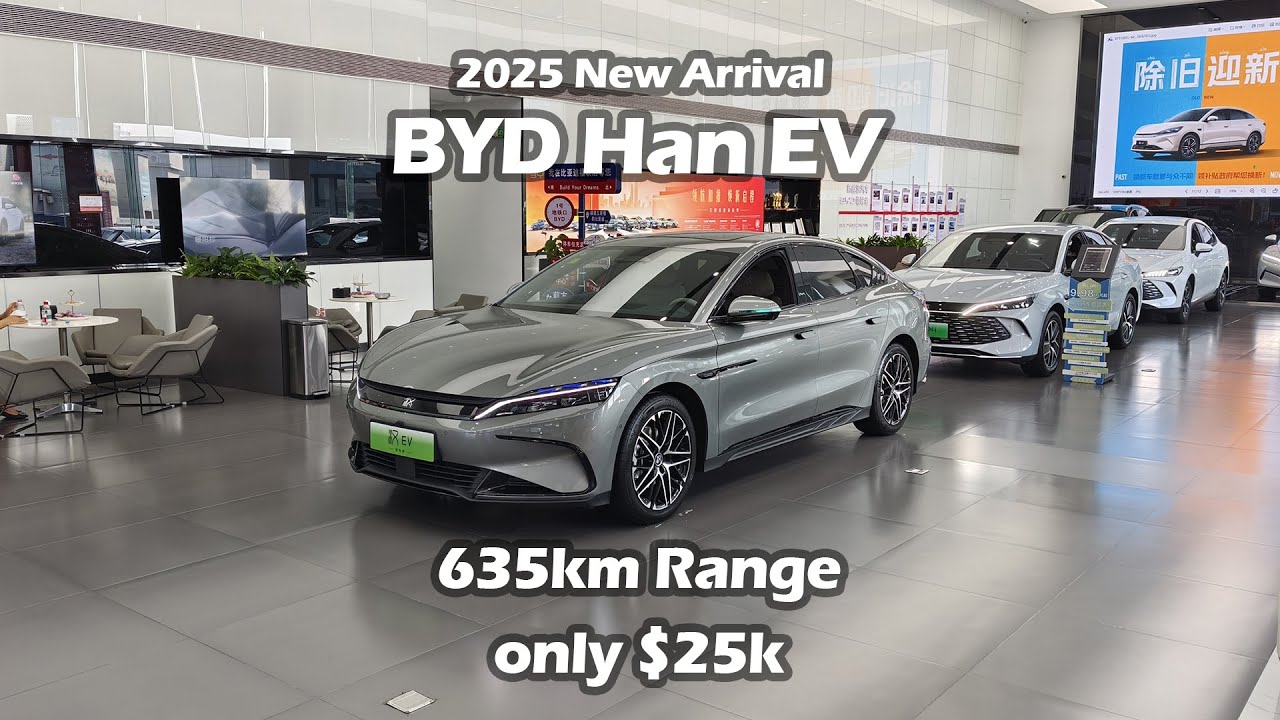 2025 New BYD Han EV Long Range Intelligent Driving Edition 635km ...