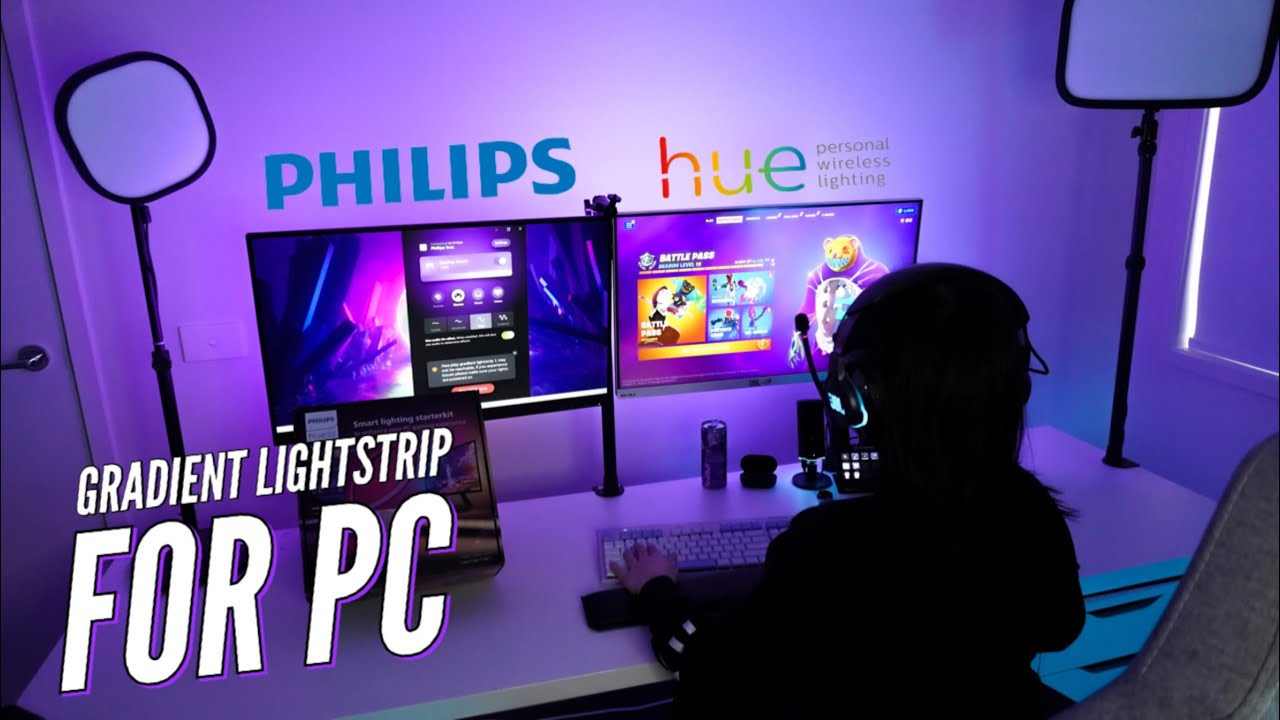 Philips Hue Gradient Lightstrip Review - Hue Sync Elevated 