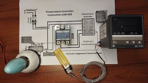 SSR Relay with Temperature Controller | Engineers CommonRoom ।Electrical Circuit Diagram