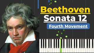 Beethoven - Piano Sonata No. 12 - Funeral March - Op. 26 Fourth Movement: Allegro Rondo PDF Music