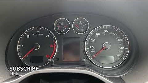 How to change miles to km on the dashboard audi a3 8p