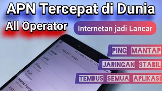 Apn Tercepat di Dunia All Operator 2020 🔥