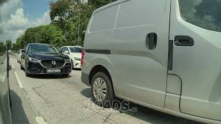 Video evidence for SMU2145M, that GBH3805J rolled back into car and at fault