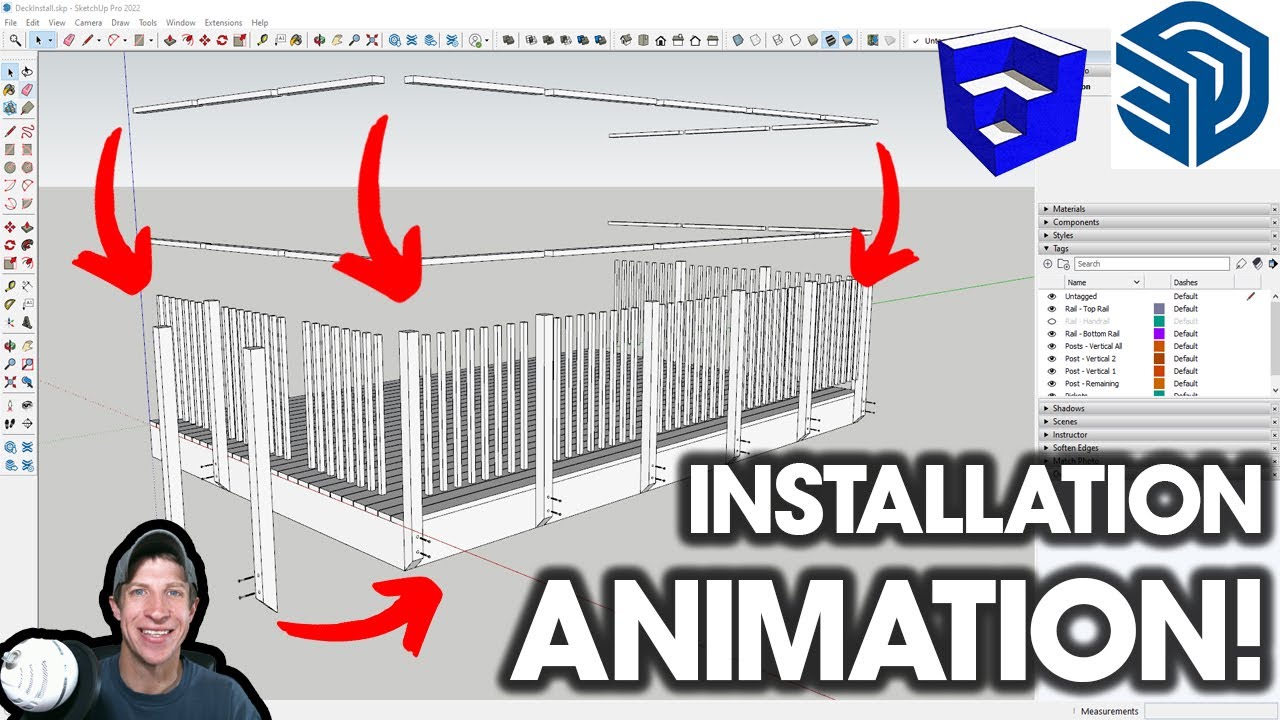 Creating a Moving INSTALLATION ANIMATION in SketchUp! - YouTube