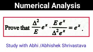 Numerical analysis Solved Problems | Forward difference  operator | backward difference operator