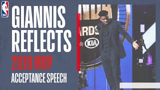 😢 GIANNIS' 2019 NBA MVP ACCEPTANCE SPEECH | The Greek Freak reflects on his journey to the top