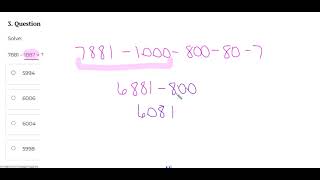 Subtraction Practice Drill #3