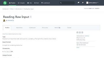 [HackerRank] Python Input