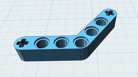 123D Design Lego angle beam