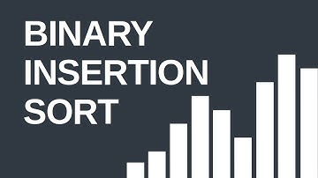 Binary insertion sort