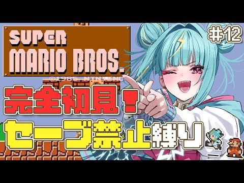 #12【スーパーマリオブラザーズ】完全初見でノーセーブ縛り!クリアさせてくれえええ🍄【紫電ライム/Varium】 video thumb
