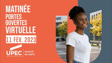 Matinée Portes Ouvertes Virtuelles 2023 - Faculté de Santé UPEC