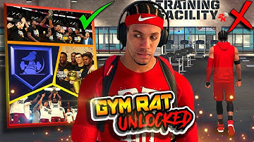 NEVER GO TO THE GYM / Unlock Gym Rat Badge In 1 Week or Less - NBA 2K21 Winning The Title