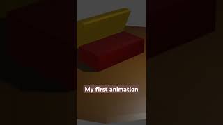 My first animation    #blender #animation #treasure #beginners #polygons #basic