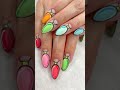 Christmas Light Nails…but make ‘em cartoon!