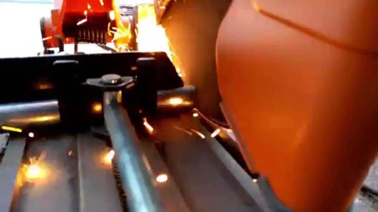 Chop Saw through Steel Pipe! YouTube