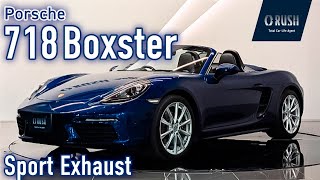 京商　ポルシェ　ボクスター S ブルーメタリック（ブラック）1/18 ポルシェ 718 Boxster GTS 4.0 6MT 1オーナー車 スポーツクロノ