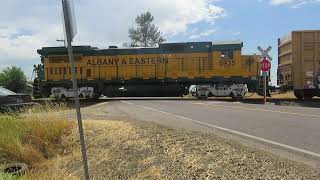 5935 leads an AERC Train @ the Goltra RD. SE. Crossing outside of Albany, OR (8.8.22)