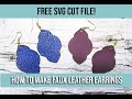 How to make faux leather earrings with a Cricut