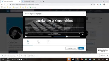 How to add a background image to your LinkedIn profile