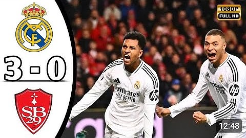Real Madrid vs Brest 3 - 0 Hіghlіghts  | All Goals 2025 Bellingham , Rodrygo Show