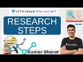 Research Steps | Research Aptitude for NTA UGC NET Paper 1 | Kumar Bharat