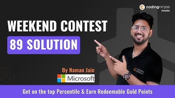 Coding Ninjas Studio Weekend Contest 89 Solution | Coding Ninjas