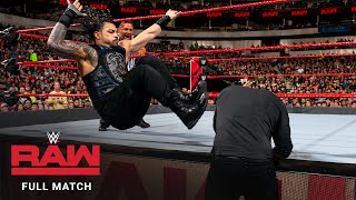 Full Match - Roman Reigns Vs Baron Corbin Universal Title Match Raw September 17 2018