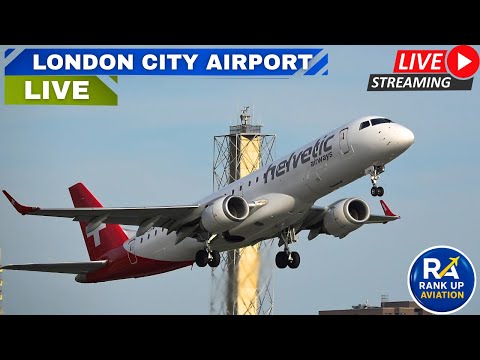 馃敶London City Airport Live Plane Spotting鉁堬笍 | Arrivals & Takeoff at LCY 16/10/25