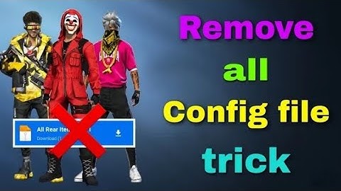 🔥Only one click ❗ how to remove ❗confing file ❗ in free fire / free fire ❗glitch file remove ❗