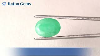 Product Video for: Brazilian Emerald 4.55 Carat (5.00 Ratti) Panna Stone — Sapota